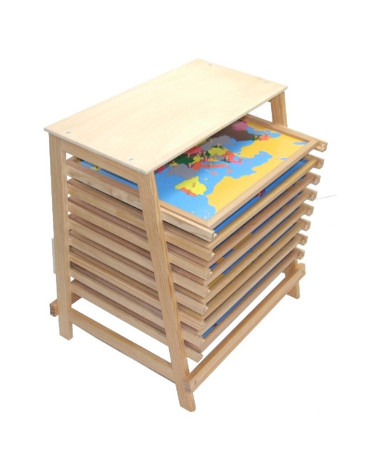 Cabinet de géographie 8 puzzles