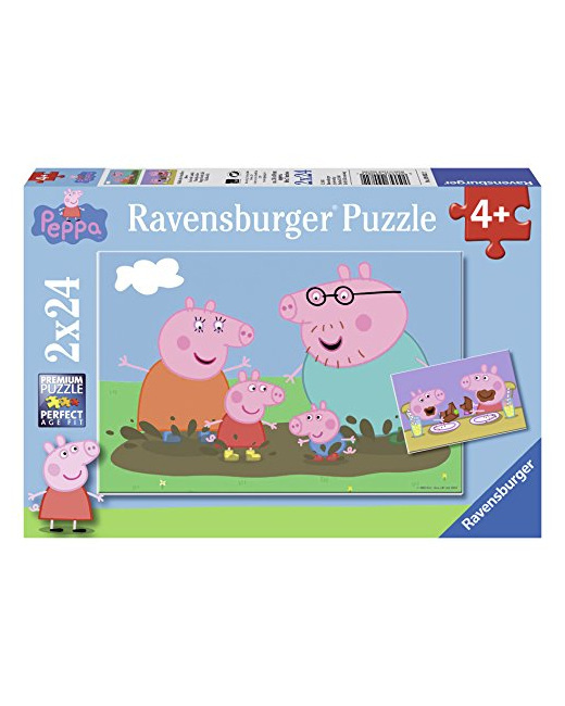 Puzzle - Peppa Pig - La vie de famille - 2x24 pièces