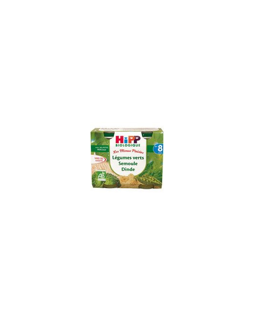 Légumes verts semoule dinde 190 g dès 8 mois