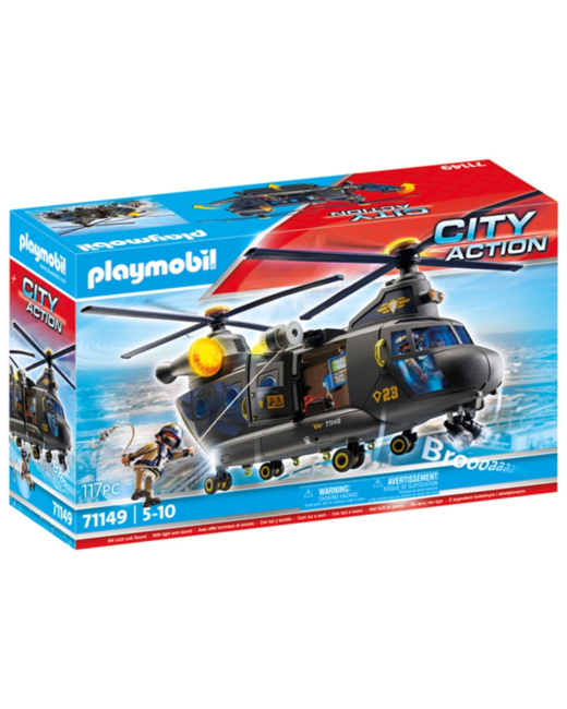 Playmobil City Action - Hélicoptère des forces spéciales