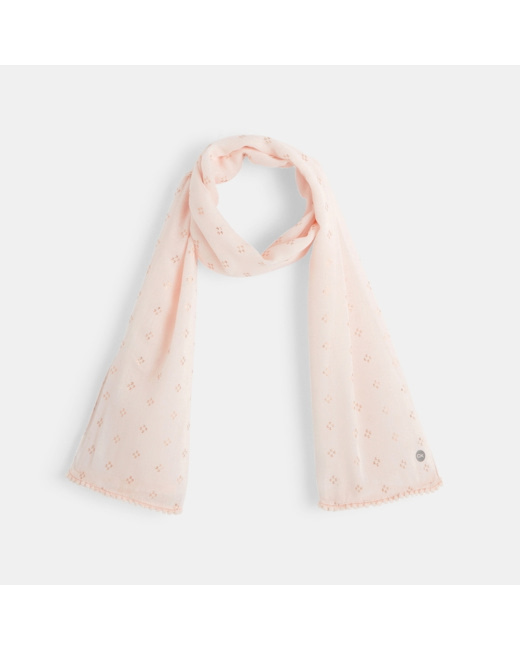 Chèche à motifs irisés rose fille