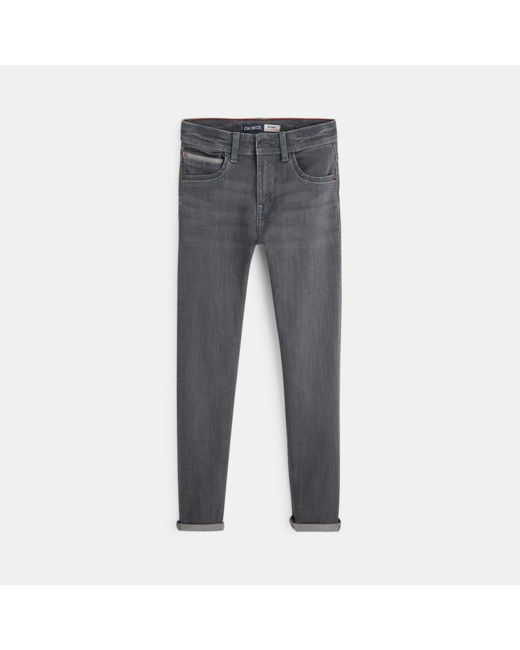 Jean gris skinny ultra-résistant garçon