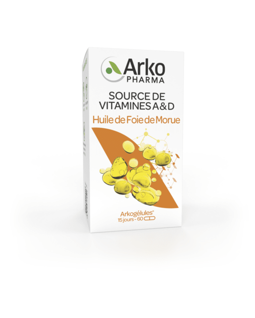 Huile de foie de morue 60 capsules Arkogelules