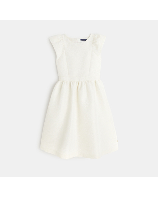 Robe chic à motifs irisés blanche fille