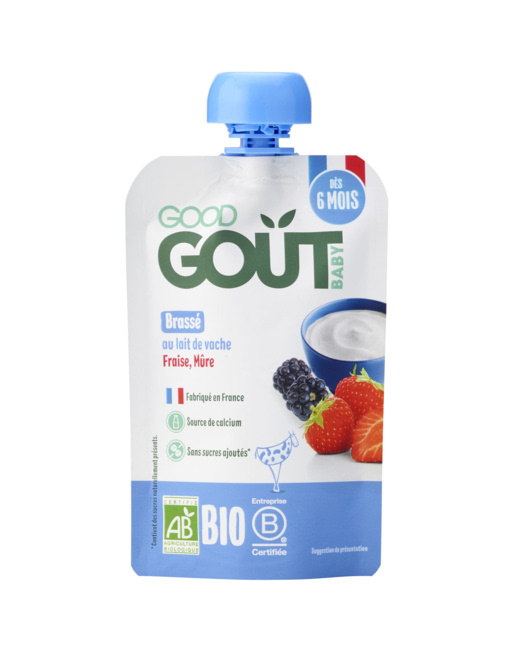 Brassé fraise mûre Bio