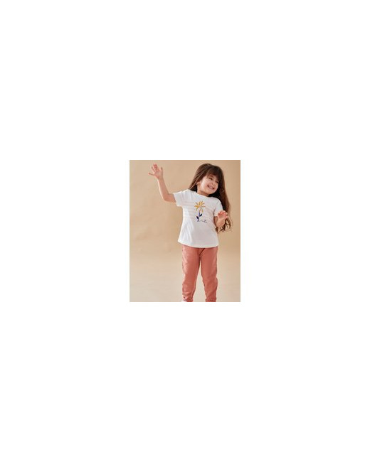T-shirt fleur à courtes manches