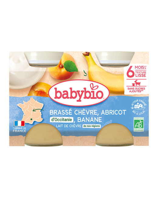 Brassé chèvre abricot banane