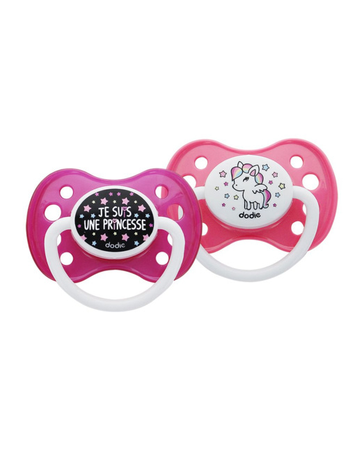 Sucette +6 mois DUO Girly