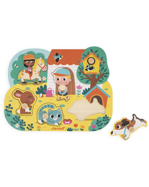 Puzzle en bois Campagne 6 pièces