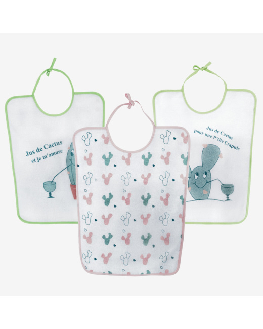 Lot 3 bavoirs maternelle