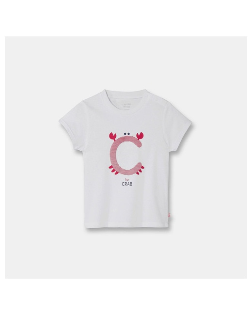 T-shirt à motif alphabet