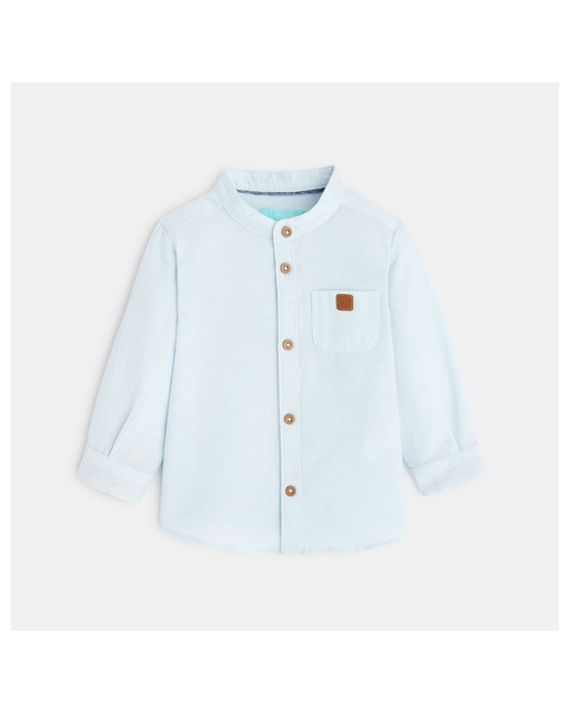Chemise coton fantaisie petit col