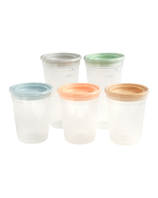 5 Pots de conservation aliments