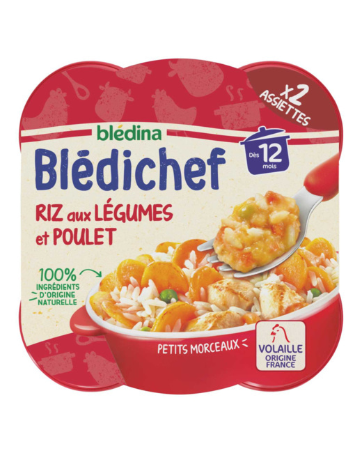 BLEDICHEF Riz aux légumes et poulet