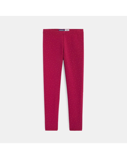 Legging chaud violet fille