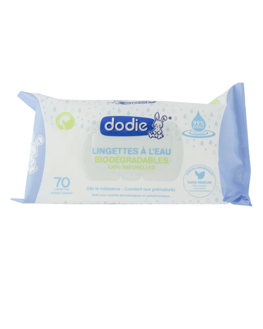 Lingettes à l'eau biodégradables