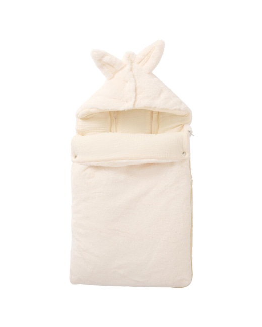 Nid d'ange fausse fourrure double gaze