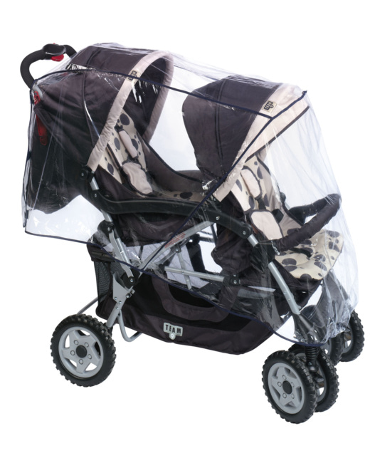 Habillage pluie pour poussette double Sunnybaby