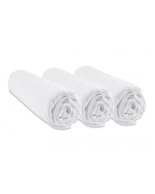 Lot de 3 draps-housses bébé bambou