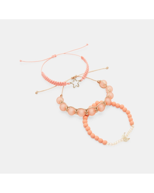 Bracelets papillon rose et doré fille