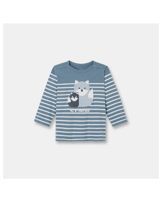 T-shirt rayé à motif cerfs organic cotton