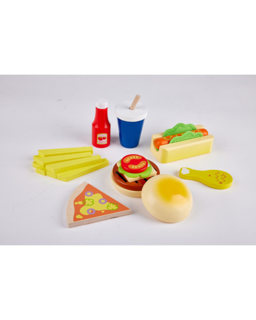 Jouet bois Set Fast food en bois