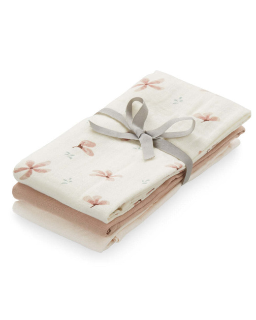 Langes en mousseline, set de 3 - GOTS