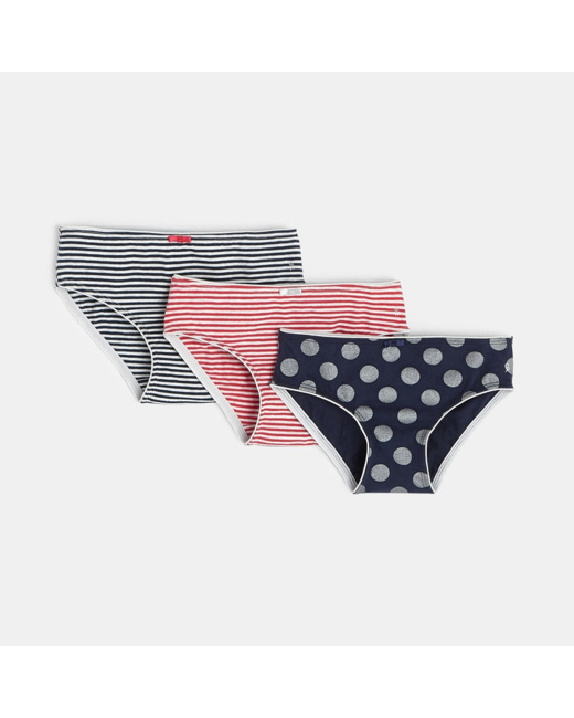 Lot de 3 culottes originales bleu fille