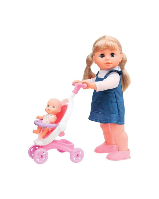 Poupée Anna 40 cm et sa petite sœur 13.5 cm