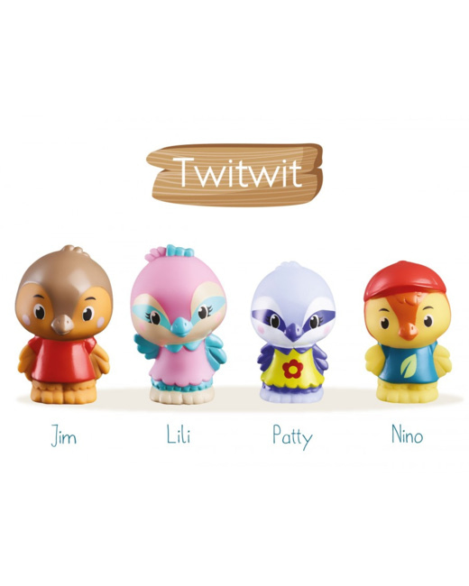 4 personnages famille TWITWIT - Klorofil