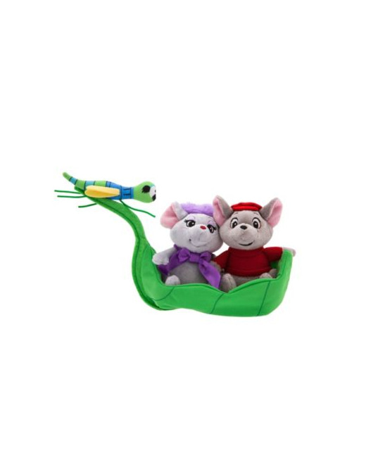 Ensemble de peluches Bianca - Bernard et Evinrude 100 - Les Aventures de Bernard et Bianca