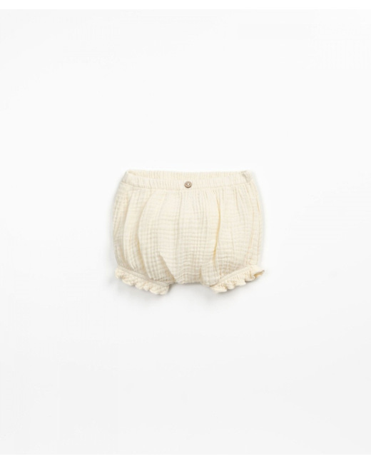 Bloomer en gaze de coton blanc cassé Fiber