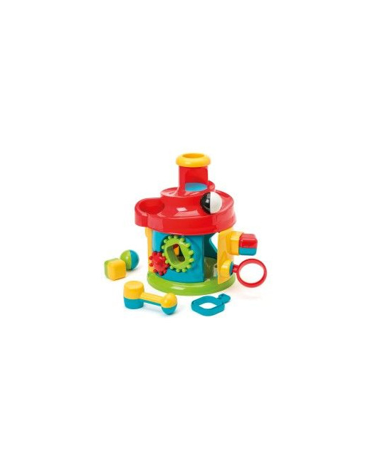 Maison d'activités avec clés et hochets