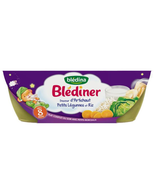 Blediner Bols, douceur d'artichaut petits légumes et riz 