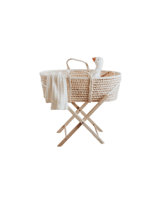 Couffin avec Matelas, Parure et Support Fixe