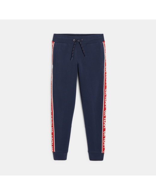 Pantalon de jogging molleton bleu garçon