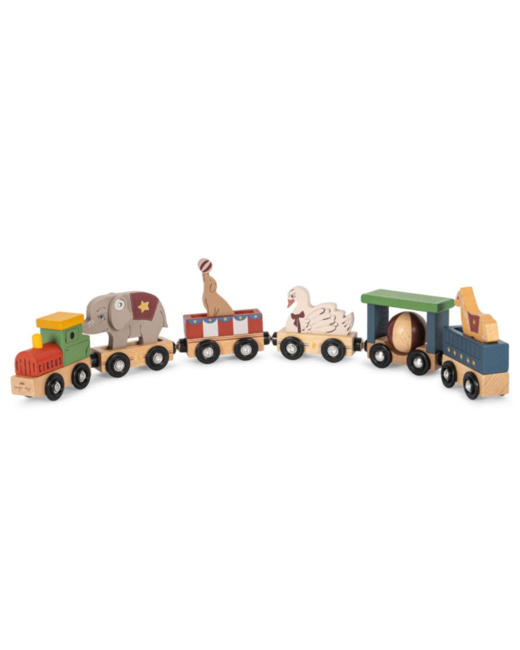 Train animaux en bois