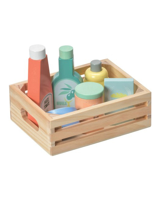 Set de jeu en bois Ma cagette du déjeuner  