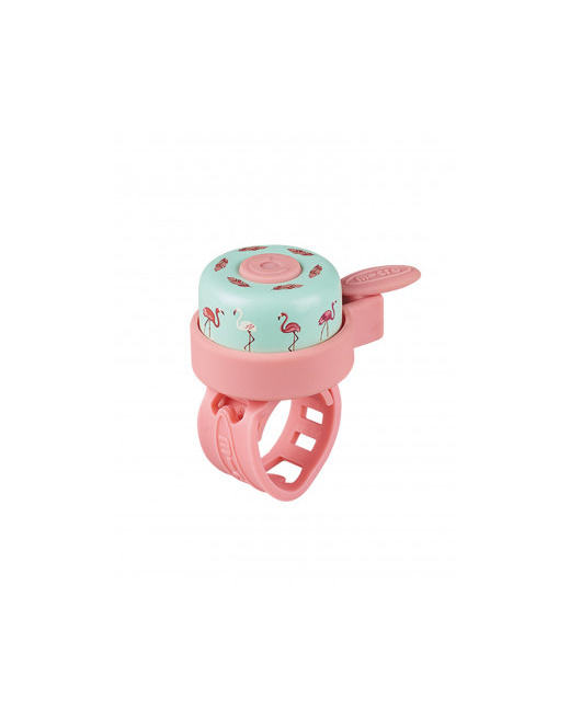 Sonnette trottinette Flamant Rose
