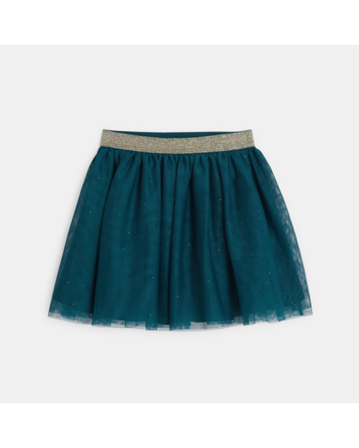 Jupe tutu à paillettes verte fille