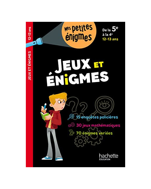Jeux et énigmes De la 5e à la 4e - Cahier de vacances 2023