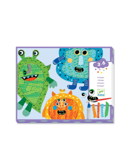 Coffret déchirer et coller Collage monstres