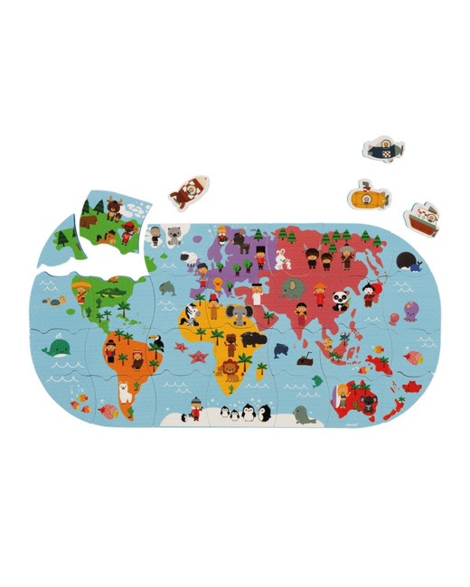 Puzzle Carte des explorateurs du bain