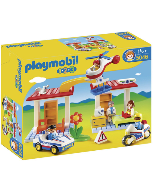 Playmobil 1.2.3 - Coffret Hôpital + secouristes 