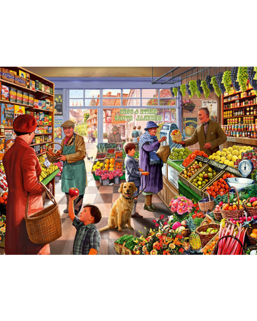 Puzzle Village Greengrocer