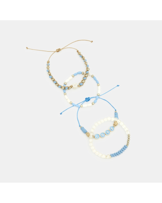 Bracelets fantaisie (lot de 4) bleu fille