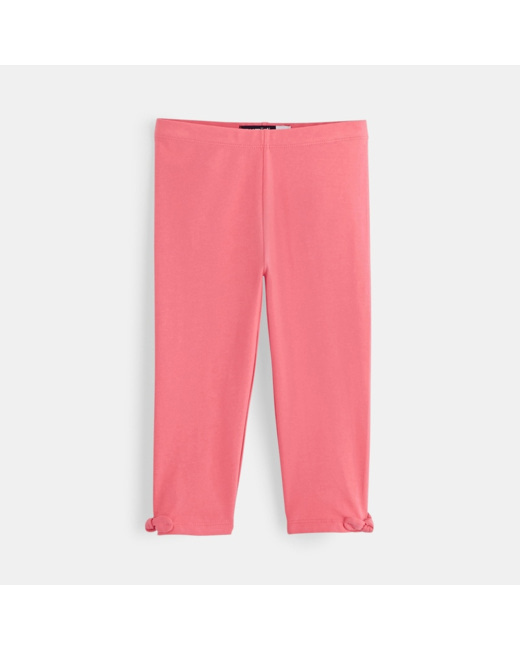 Leggings courts rose fille