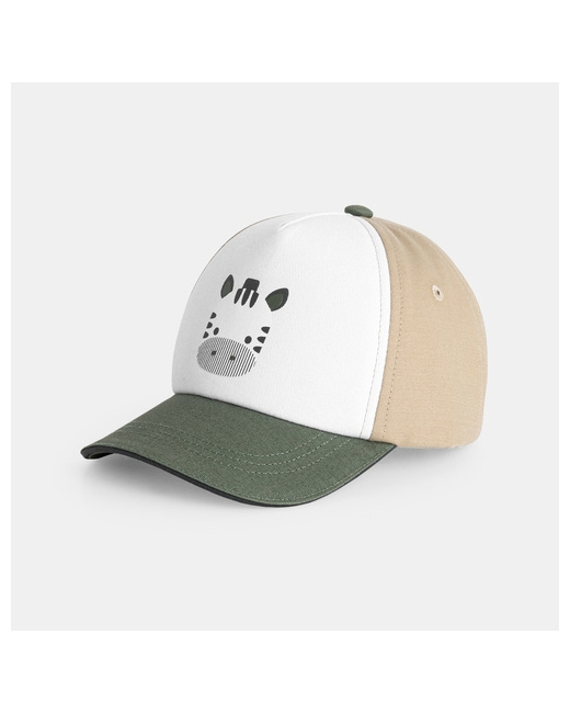 Casquette bimatière zèbre