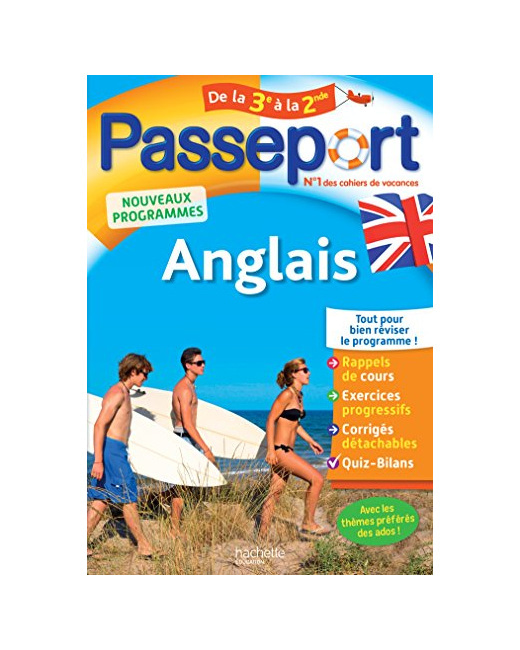 Passeport - Anglais de la 3e à la 2de - Cahier de vacances