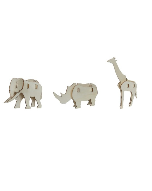 Puzzles 3D En Bois - La Savane